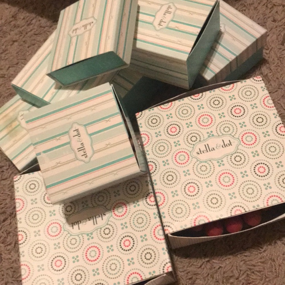 Boxes of new Stella & Dot jewelry